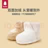 贝比婴儿鞋子冬天小月龄宝宝鞋秋冬季儿童防滑学步鞋子加绒款棉鞋 实拍图
