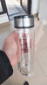 【京东物流配送】高硼硅双层玻璃杯大容量泡茶杯水杯子茶水分离杯 【双层加厚】茶杯350ml1只 实拍图