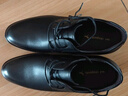 红蜻蜓商务休闲皮鞋男士正装德比鞋加绒棉鞋保暖男鞋WTA7376黑色42 实拍图