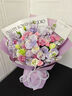 艾斯维娜鲜花速递向日葵混搭花束生日礼物全国同城配送 紫玫瑰混搭花束 实拍图