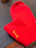 猫人6双骐骥红大红袜子男本命年鸿运中筒袜马年结婚送礼情侣喜庆棉袜 实拍图