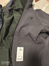 特步防泼水外套秋冬新款男夹克上衣跑步服户外骑行服双层风衣运动服 0109加绒-熔岩灰-经典简约 XL 实拍图