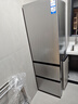 海尔（Haier）「真省电」310L三门冰箱黑金净化一级能效风冷无霜BCD-310WGHD3E7WV(银)国家补贴 实拍图