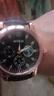 【网红爆款】商务腕表石英运动表休闲皮带男女手表 黑色 实拍图
