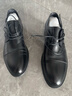 百丽男鞋2025商务正装休闲增高软底真皮鞋 黑色A2247（三接头款） 43 实拍图
