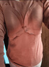 芬也（FENYE）孕妇哺乳秋衣秋裤套装产后喂奶带胸垫秋冬款加绒孕期保暖内衣 粉L 实拍图