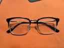 依视路（ESSILOR） 钻晶系列高清耐磨防蓝光近视超薄镜片专业配度数眼镜架男女镜框 金属-全框-2130DG-枪色 镜框+依视路膜岩高清1.60现片 实拍图