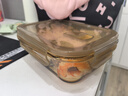 希乐扣Cilock耐热玻璃饭盒上班族带饭冰箱保鲜盒微波加热餐盒 琥珀中长分隔700 实拍图