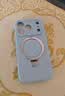 形物支点壳Q1Max适用苹果18Pro手机壳iPhone17Pro手机壳镜头全包磁吸支架充电超薄防摔液态硅胶-远峰蓝 实拍图