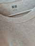 优衣库男装女装柔软圆领T恤/休闲长袖上衣25秋冬新款479783 31 米色 L 实拍图