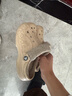 卡骆驰（CROCS）秋冬洞洞鞋贝雅暖绒暖棉休闲一脚蹬花园鞋|206633 冬日白-11S (建议买大一码) 39 (240mm) 实拍图