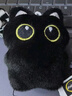 黑猫玩偶毛绒公仔挂件ins可爱猫咪包包挂饰情侣礼物送女朋友礼物 红绿围巾+黑猫【送黑色珠珠链】 会吱吱叫【10厘米左右】 实拍图