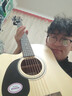 萨伽（SAGA）吉他sf600民谣初学入门男女萨迦木吉他jita萨嘎乐器 41英寸SF600C原木色D桶缺角 实拍图