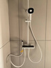 九牧（JOMOO）花洒淋浴套装雅白琴键自动除垢精铜水路淋浴器36602-536/KB-1 实拍图