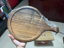 京东京造 牛排板披萨板木质托盘家用砧板菜板抗菌乌檀木圆形38*26*2.3cm 实拍图