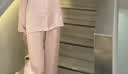丝界真丝睡衣女100%桑蚕丝简约纯色舒适情侣休闲家居服丝绸套装礼物 实拍图