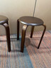 家逸凳子可叠放实木小板凳家用圆凳简约换鞋凳餐桌凳椅子创意矮凳 实拍图