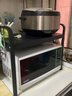 京东京造 微波炉置物架可伸缩烤箱台面收纳架子厨房烹饪器具[双层黑色] 实拍图