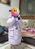 雪中飞（SNOWFLYING）儿童羽绒服男童女童冬季新款御寒加厚中大童长款羽绒服灰粉紫120 实拍图