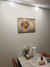 墨派餐厅装饰画现代简约饭厅横幅挂画轻奢饭厅背景墙厨房壁画免打孔 福禄双收 70*50cm【晶瓷】 实拍图