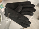 恒源祥羊毛手套男士加绒滑雪手套开车骑车骑行防风防寒可触屏黑色 实拍图