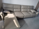 全友家居 家用客厅沙发四人位现代简约实木框架直排式一字科技布沙发 实拍图