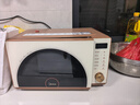美的（Midea）小滋味微烤炸一体机家用变频台式微波炉烤箱空气炸不锈钢内胆一级能效古典风23L（F23G3） 实拍图
