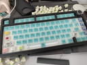 狼蛛（AULA）F75三模客制化机械键盘 无线2.4g蓝牙有线gasket全键热插拔 75配列81键电竞游戏办公键盘鼠标套装 海礁黑  收割者轴 实拍图
