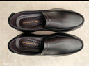 红蜻蜓男鞋秋冬款男士商务皮鞋一脚蹬休闲皮鞋牛皮爸爸鞋男鞋子WTA7742 黑色经典款_加绒 40 实拍图