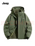 JEEP冲锋夹克衣男女同款三合一两件套保暖防风加绒外套 幻影黑 3XL 实拍图
