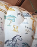 9i9宝宝枕巾纯棉婴儿童纱布2条装四季透气吸汗吸湿柔软可爱A142兔子 实拍图
