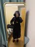 高梵黑金鹅绒服航海机能3.0八格男女同款长款羽绒服 黑色 S 实拍图