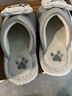 儿童棉拖鞋秋冬季男童室内防滑男孩家居小孩子可爱卡通居家鞋女童 灰色小熊熊 28.5 适合脚长15.5-16cm 实拍图