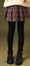 富罗迷女童加厚裙裤冬季小女孩假两件一体式打底裤 绿格/灰 160cm 实拍图