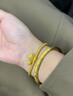 芯奢古法传承卷草纹手镯女士越南仿沙金实心结婚假三金情人节生日礼物 卷草纹传承手镯56 （90-100斤） 实拍图