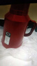 新款马卡龙热水瓶车载暖壶小型保温瓶客厅家用宿舍带盖暖水瓶茶瓶 红色 1L 实拍图