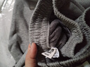左西童装男童裤子冬儿童反光条卫裤2025新款加绒运动裤潮 深麻灰 160 实拍图