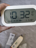 码仕闹钟学生夜光LCD大屏大音量温湿度计LED智能起床专用神器开学必备电子钟 米白橙 实拍图