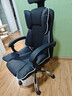 锦汐电脑椅办公椅子电竞椅家用人体工学椅老板椅主播靠背椅皮革转椅 黑色+4级杆+乳胶【二代升级】 实拍图