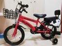 【京东物流】儿童自行车12-14-18寸童车3-5-8岁男女孩脚踏单车 14寸 豪华中国红 实拍图