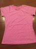 力为（Leevy）运动短袖t恤女夏 速干圆领跑步服上衣 圆领宽松健身服 透气 粉色 L 实拍图