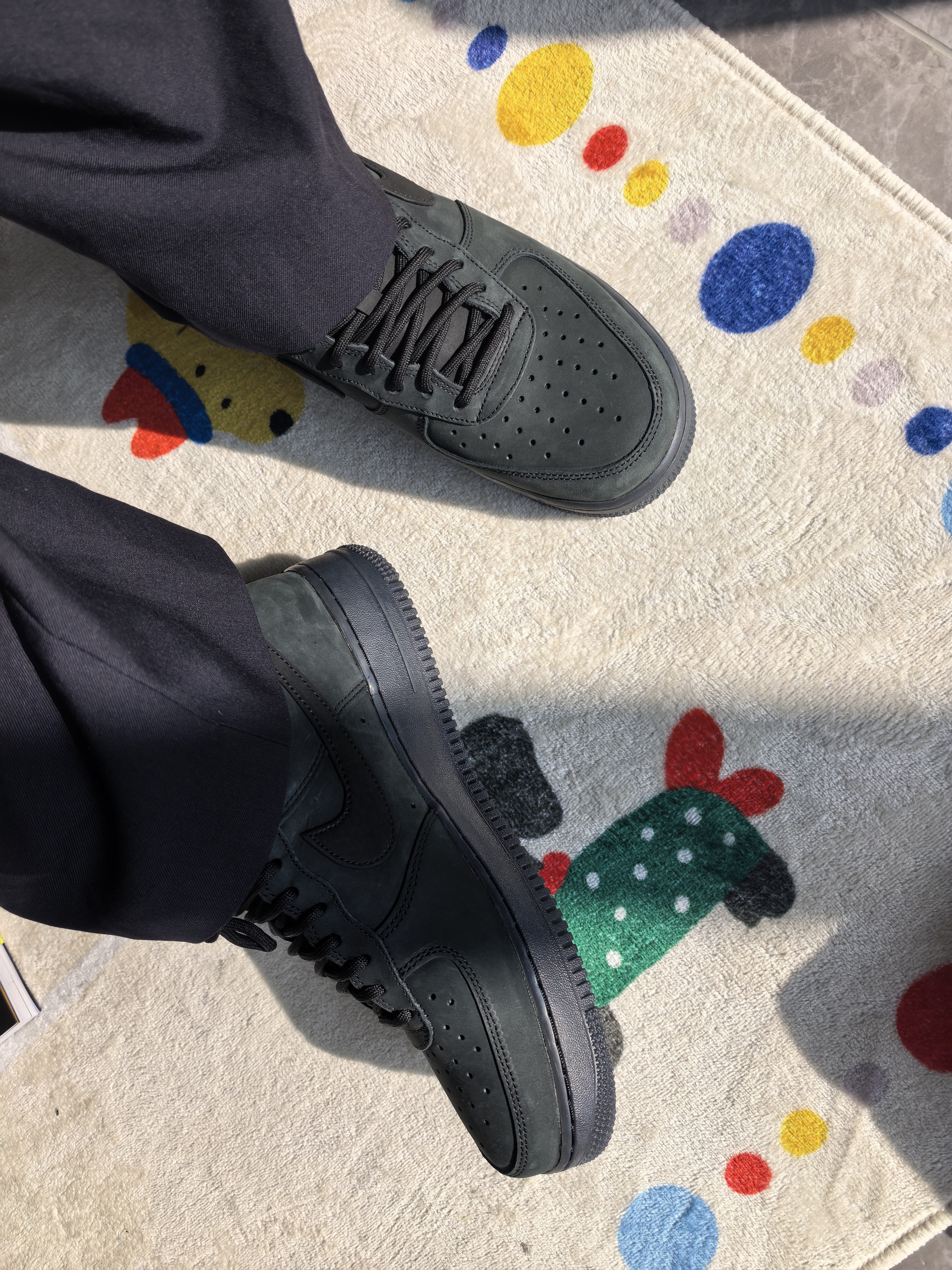 耐克NIKE男空军一号AF1 运动鞋CJ9179-001深绿42 实拍图