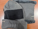 南极人毛线帽男保暖针织护耳冬加绒加厚包头套围脖帽子女N18M2519 深灰 实拍图