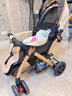 豪威婴儿推车可坐可躺新生儿四轮减震婴儿车双向宝宝bb小孩手推车童车 卡其色 至尊版（可坐可躺可水洗 实拍图