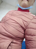 鸭鸭（YAYA）佟丽娅同款轻薄羽绒服女新款冬季短款圆领内胆修身时尚薄外套男 嫣红色【女款无领】 L 【建议100-115斤】 实拍图