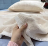 无印良品珊瑚法兰绒毛毯毛巾被子春秋毯沙发毯子办公室空调午睡毯四季可用 良品-米白色【不掉毛 不起球】 120*200cm单人毛毯【四季可用】 实拍图