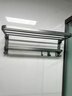 卡贝（cobbe）卫生间置物架浴室毛巾架免打孔浴巾架太空铝挂件壁挂式毛巾杆 实拍图