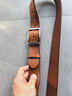 京东京造针扣男士皮带 真皮牛皮腰带自动扣情人节新年礼物新款自营110cm棕 实拍图