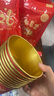 优奥一次性碗筷杯三件套*10人份红色金箔加厚新年套装高档餐具 实拍图