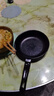 【亏本清仓】韩式麦饭石色不粘锅平底锅铁锅电磁炉不带盖 黑色小煎锅 16cm 实拍图